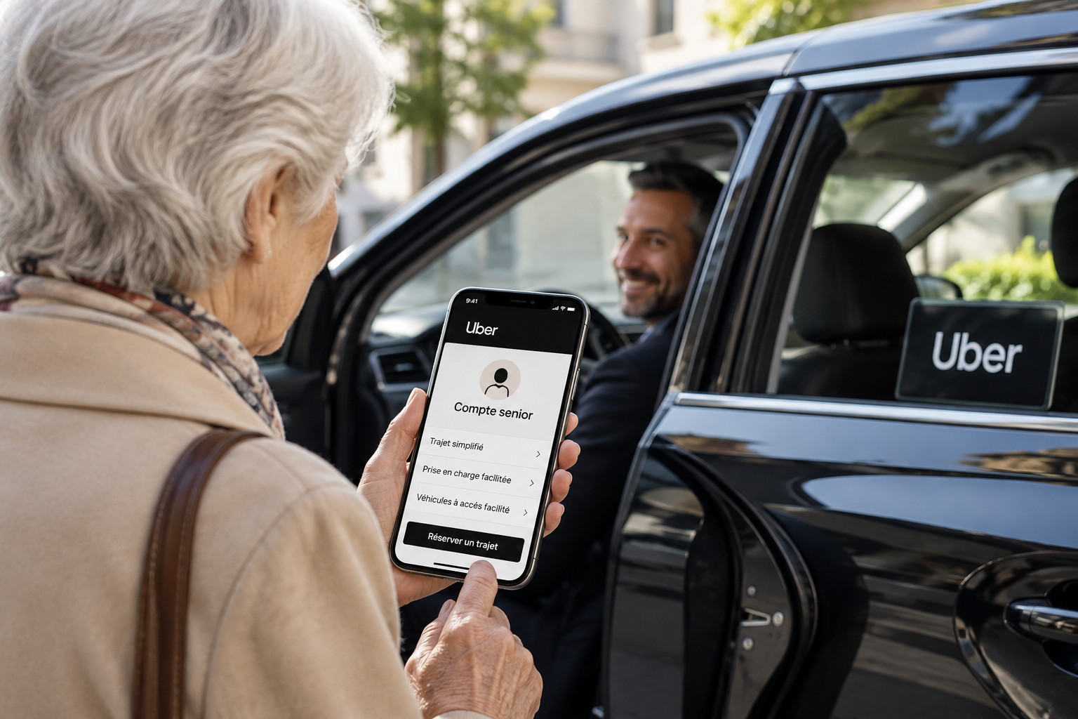 Uber adapte son application pour faciliter les déplacements des seniors